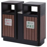 環(huán)保塑木分類垃圾桶