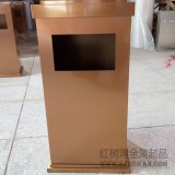 韶關(guān)益華廣場采購電鍍玫瑰金室內(nèi)不銹鋼垃圾桶案例