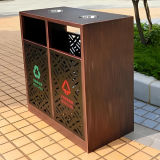 鏤空不銹鋼垃圾桶現(xiàn)代城市空間的環(huán)保美學實踐