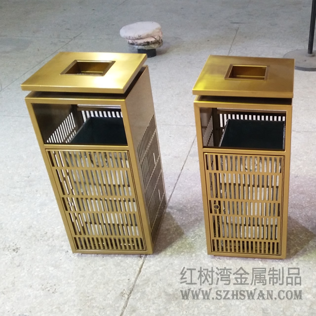 方形不銹鋼果皮箱圖片017
