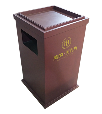 噴塑室內(nèi)電梯口方形鐵皮果皮箱主圖