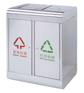機(jī)場(chǎng)彈蓋不銹鋼垃圾桶