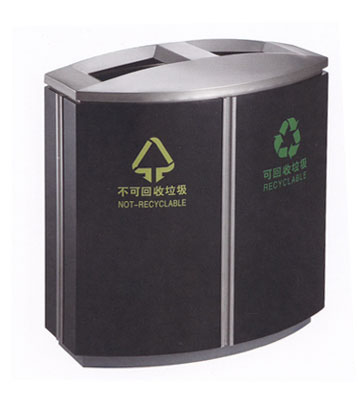 商業(yè)分類烤漆鐵皮垃圾桶